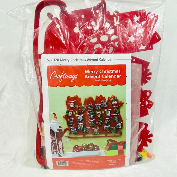 Rare Craftways Merry Christmas Advent Calendar Kit - NWT - Picture 2 of 7